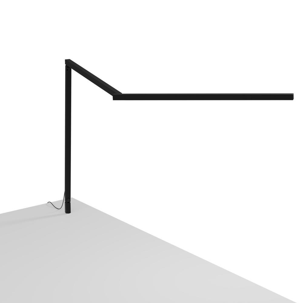 Koncept Lighting ZBD3000-D-MTB-STD-THR Z-Bar LED Desk Lamp Gen 4 with through-table mount (Daylight; Matte Black)